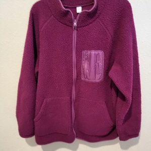 #49 Mens Old Navy XL Full ZIp Marron FleeceTop